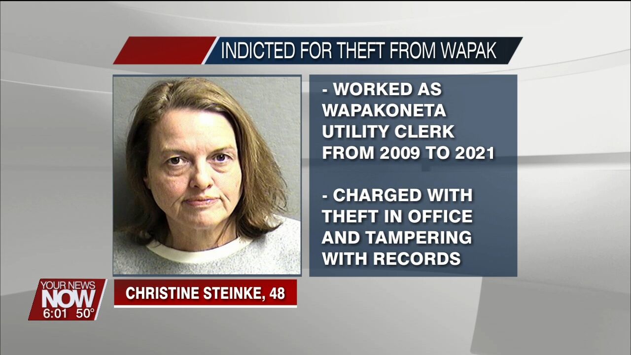 Former Wapakoneta clerk charged with stealing more than $150,000 from the city